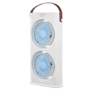 Double Ender Rechargeable Table Fan